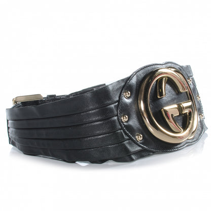 Gucci Leather Wide GG Britt Belt Black 70 28 3 of 5