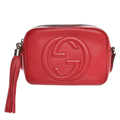 Gucci Pebbled Calfskin Small Soho Disco Bag Tabasco Red 1 of 7