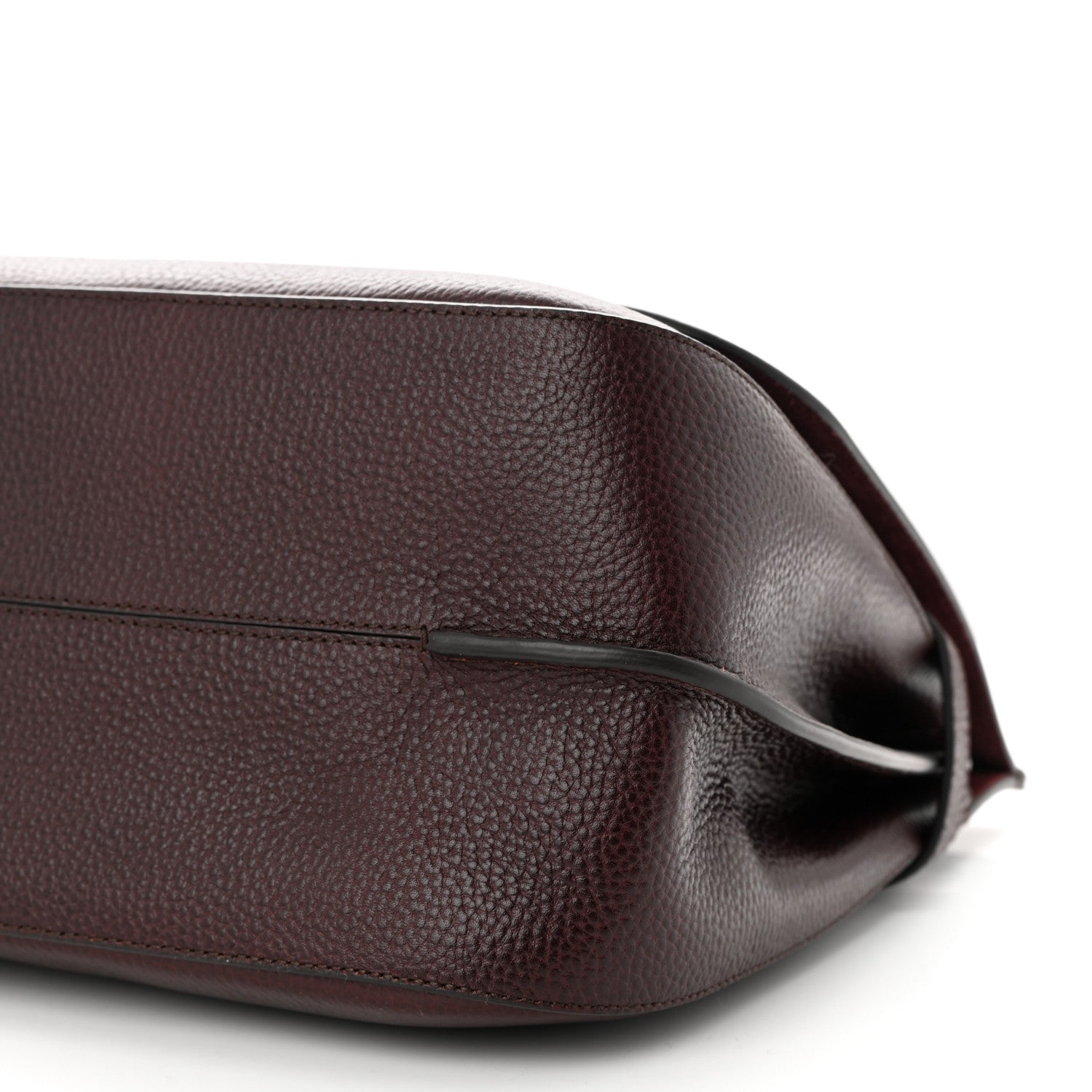 Mulberry Natural Grain Leather Amberley Satchel Oxblood 9 of 10