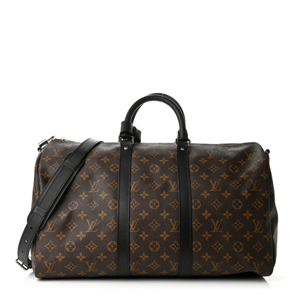 Louis Vuitton Monogram Macassar Keepall Bandouliere 45 1 of 8