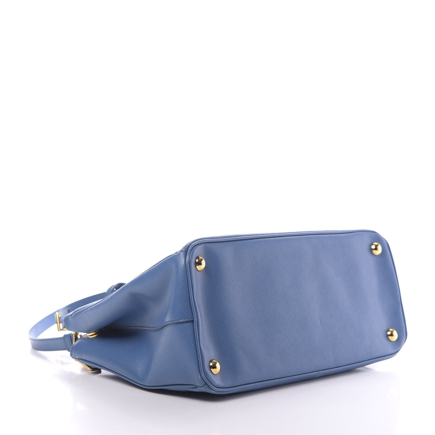 Saffiano Small Galleria Double Zip Tote Cobalto