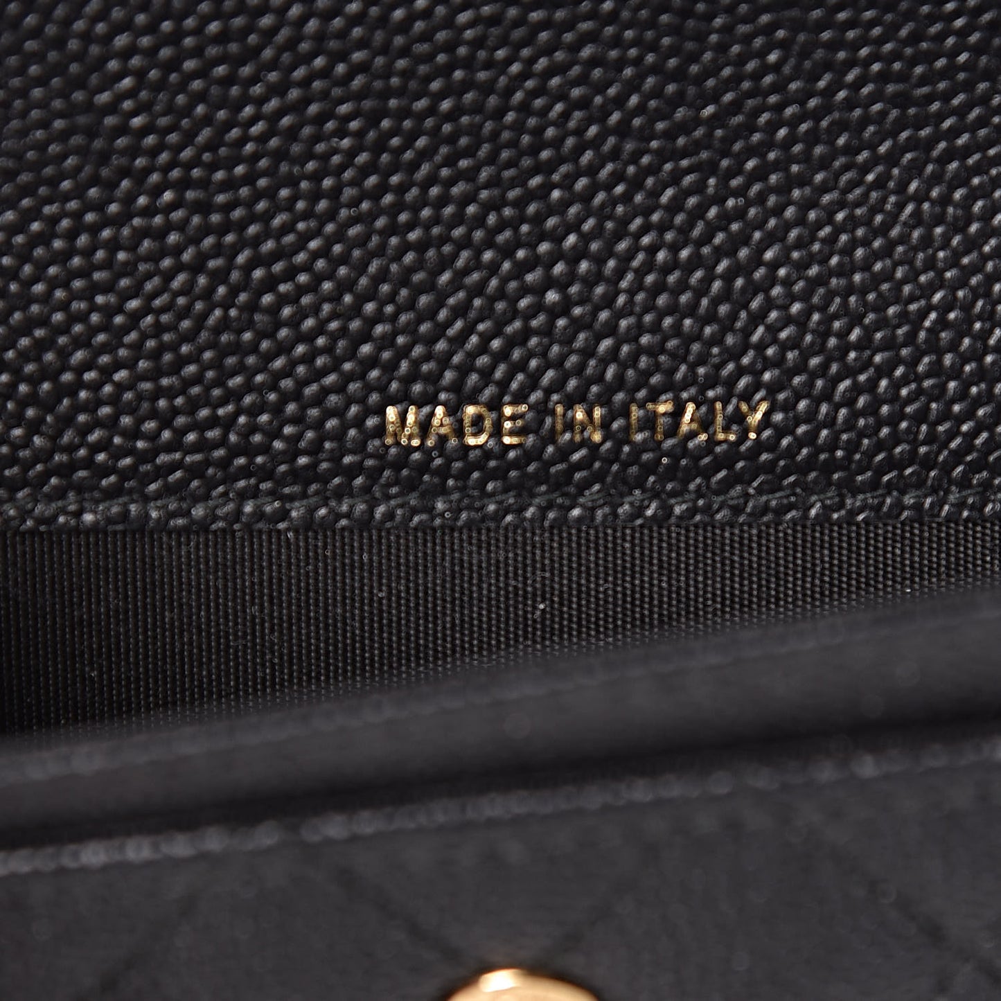 Caviar Quilted Boy Flap Card Holder Black