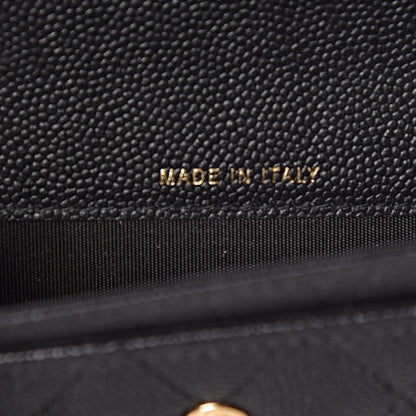 Chanel Caviar Quilted Boy Flap Card Holder Black 7 of 10
