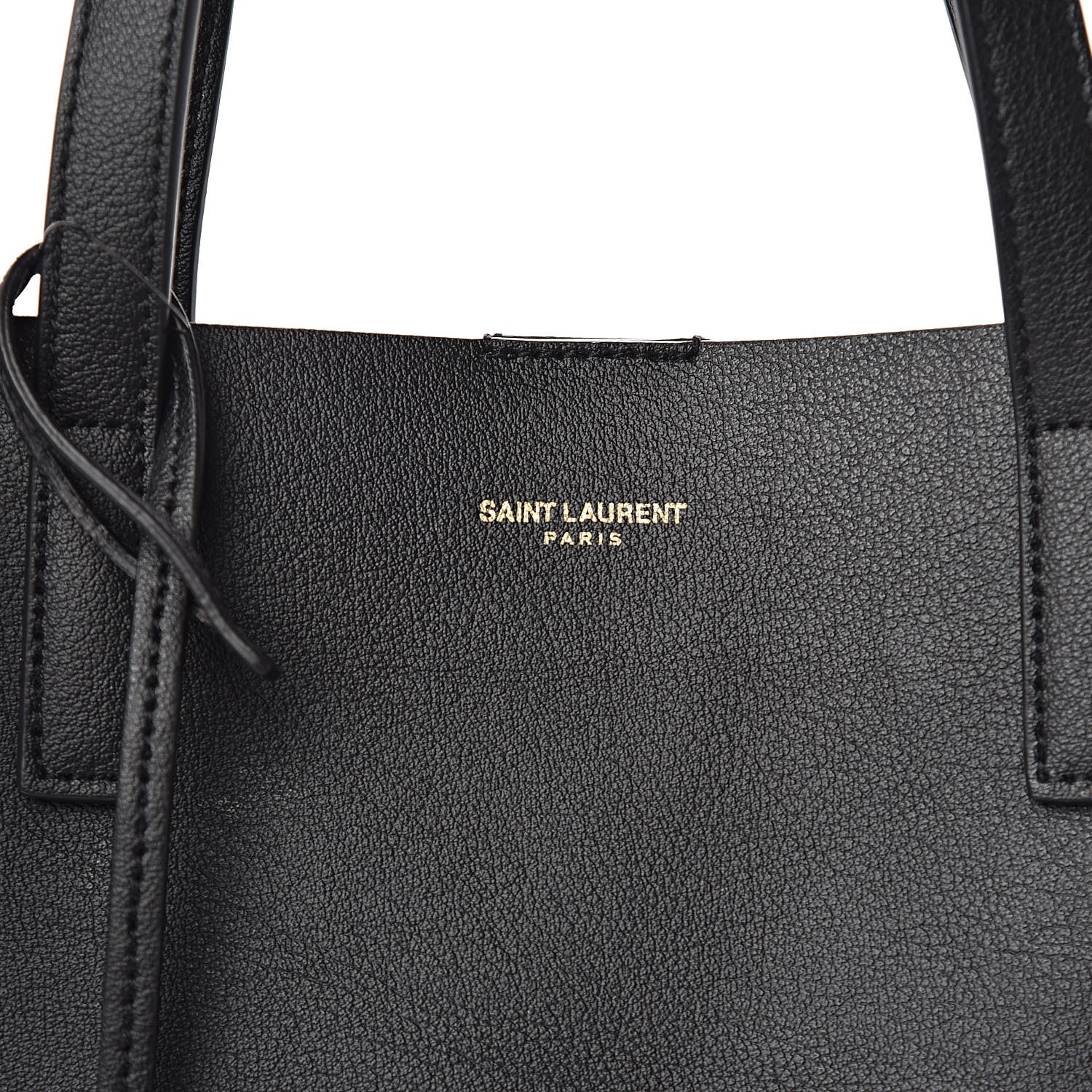 Saint Laurent Calfskin Toy Shopping Tote Black 9 of 11