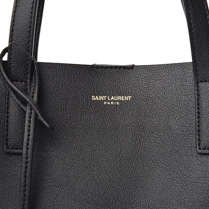Saint Laurent Calfskin Toy Shopping Tote Black 9 of 11