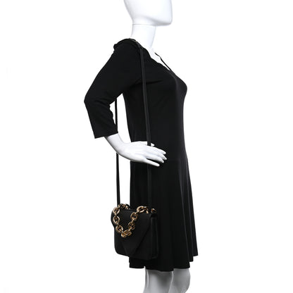 Bottega Veneta Calfskin Mount Envelope Bag Black 2 of 9