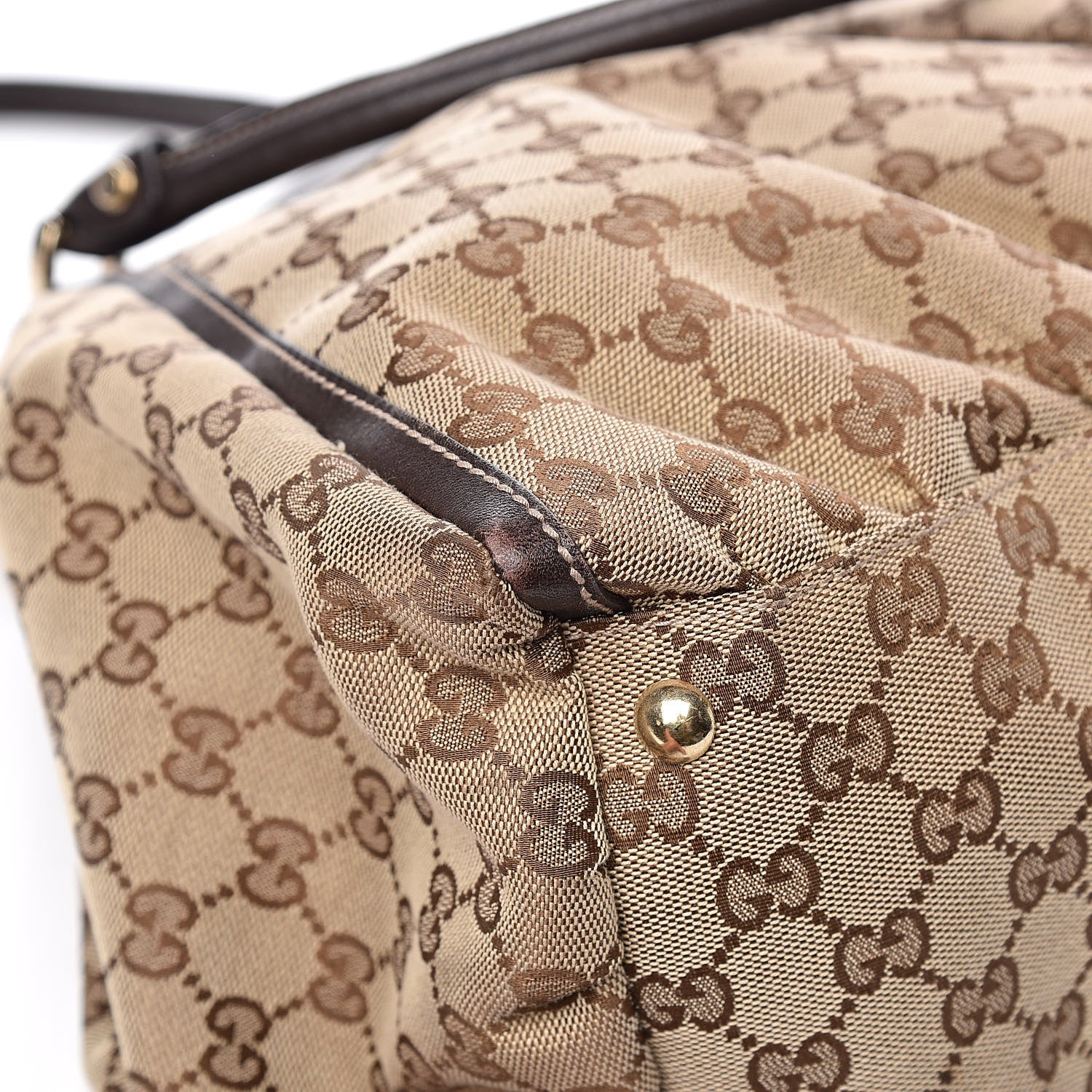 Gucci Monogram Large D Ring Hobo Dark Brown 10 of 15