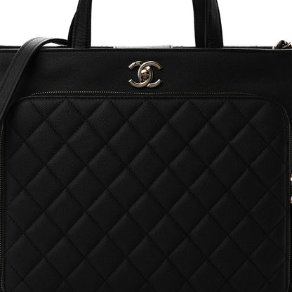 Chanel Caviar Quilted Large Business Affinity Shopping Bag Black 8 of 10
