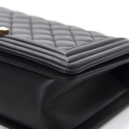 Chanel Calfskin Quilted Medium Boy Flap Black 9 of 16