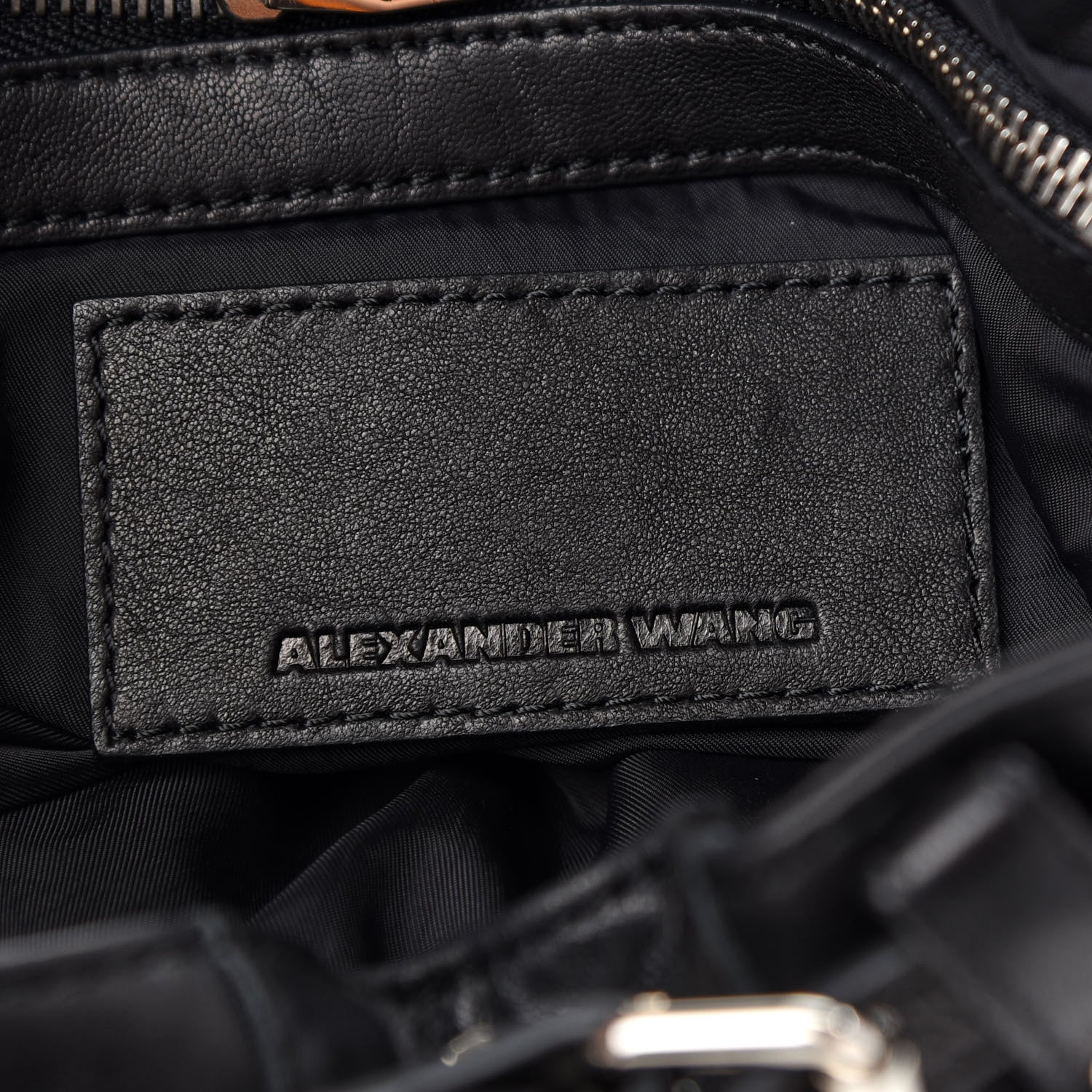 Alexander Wang Lambskin Marti Backpack Bag Washed Black Rhodium Hardware 6 of 9