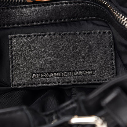 Alexander Wang Lambskin Marti Backpack Bag Washed Black Rhodium Hardware 6 of 9