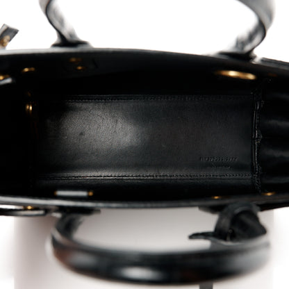 Saint Laurent Calfskin Crocodile Embossed Nano Sac De Jour Black 5 of 11