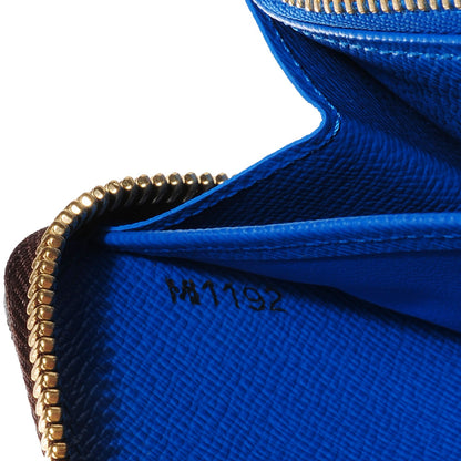 Louis Vuitton Monogram Kusama Pumpkin Dots Zippy Wallet Blue 7 of 8