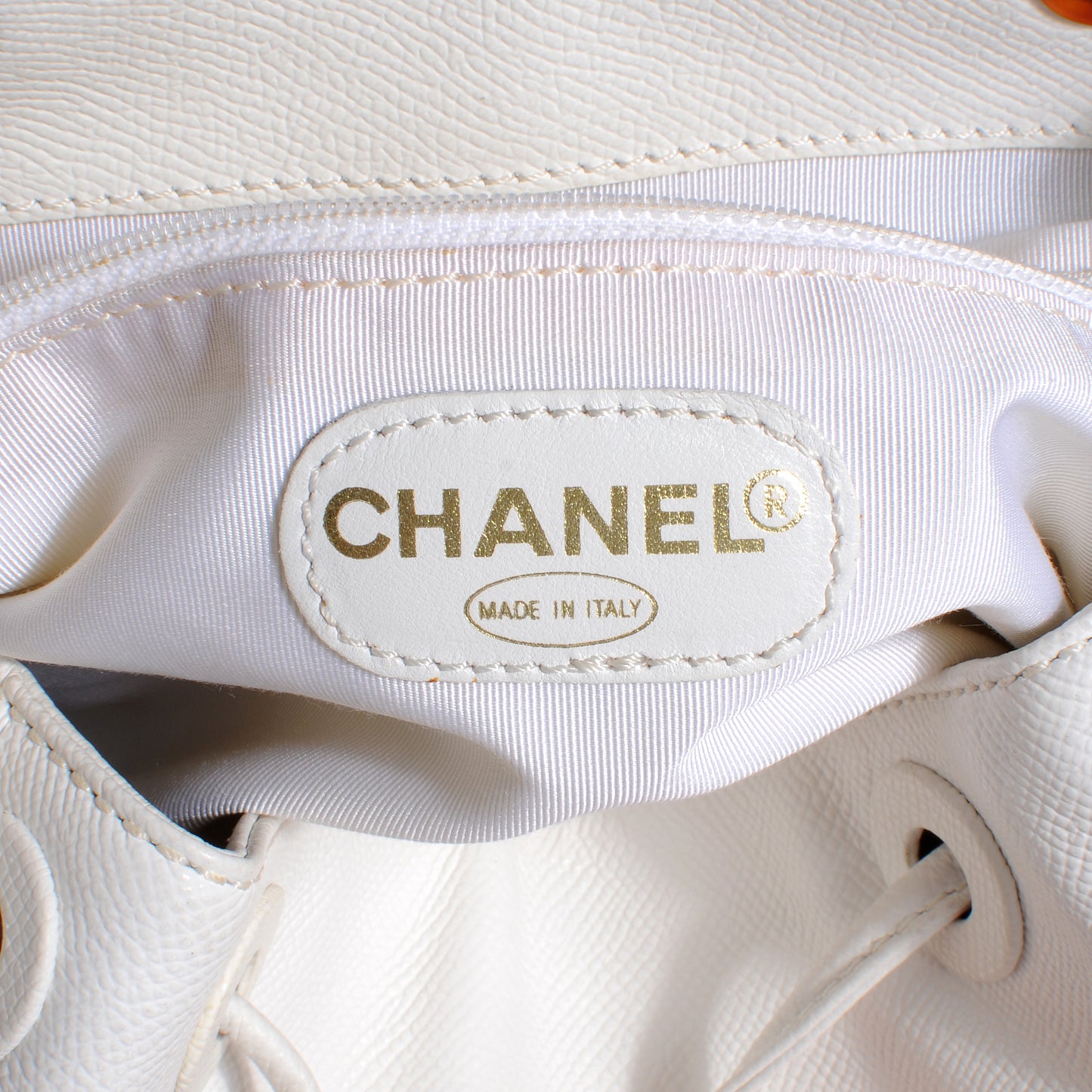 Caviar Tortoise CC Backpack White