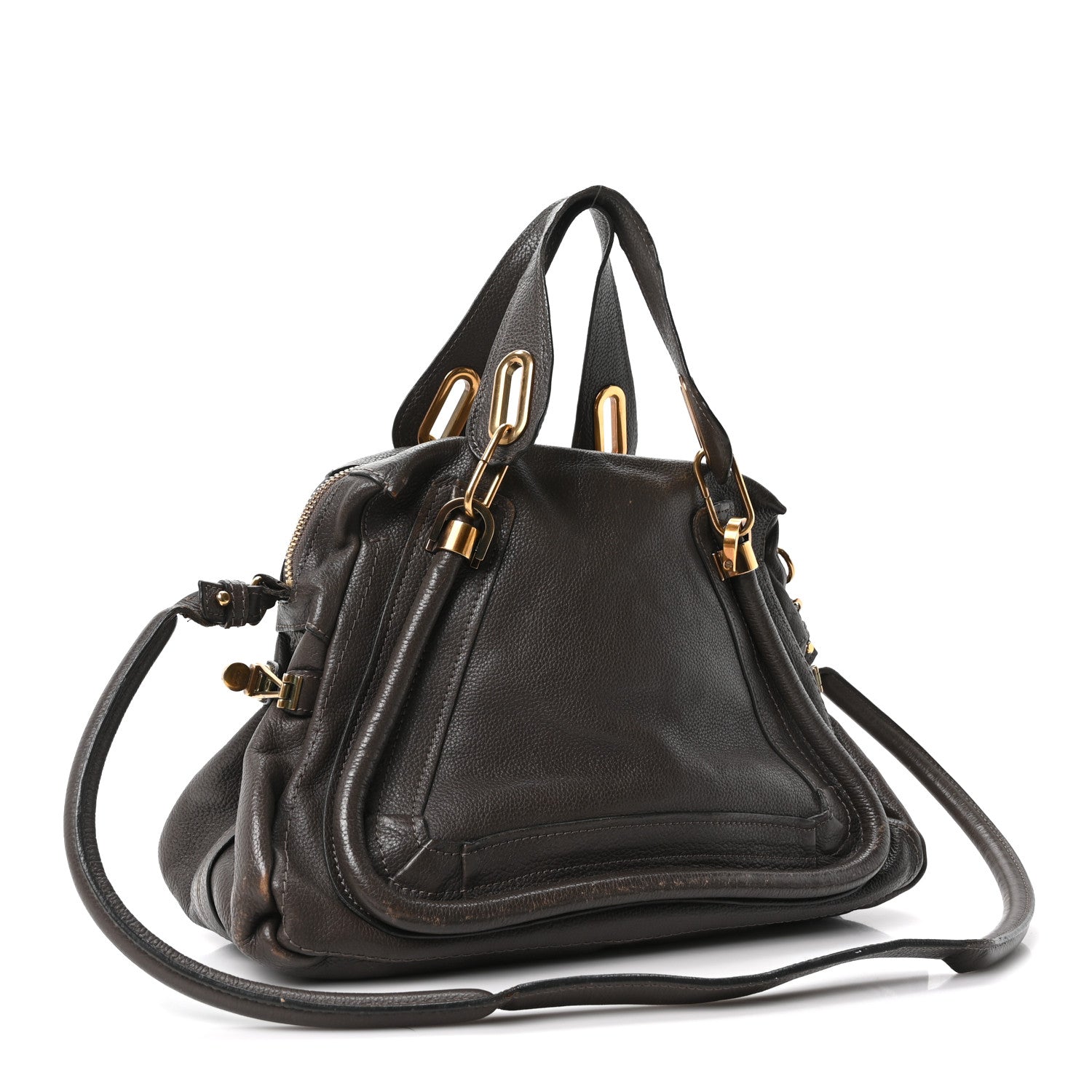 Chloe Calfskin Medium PARATY Brown 3 of 9