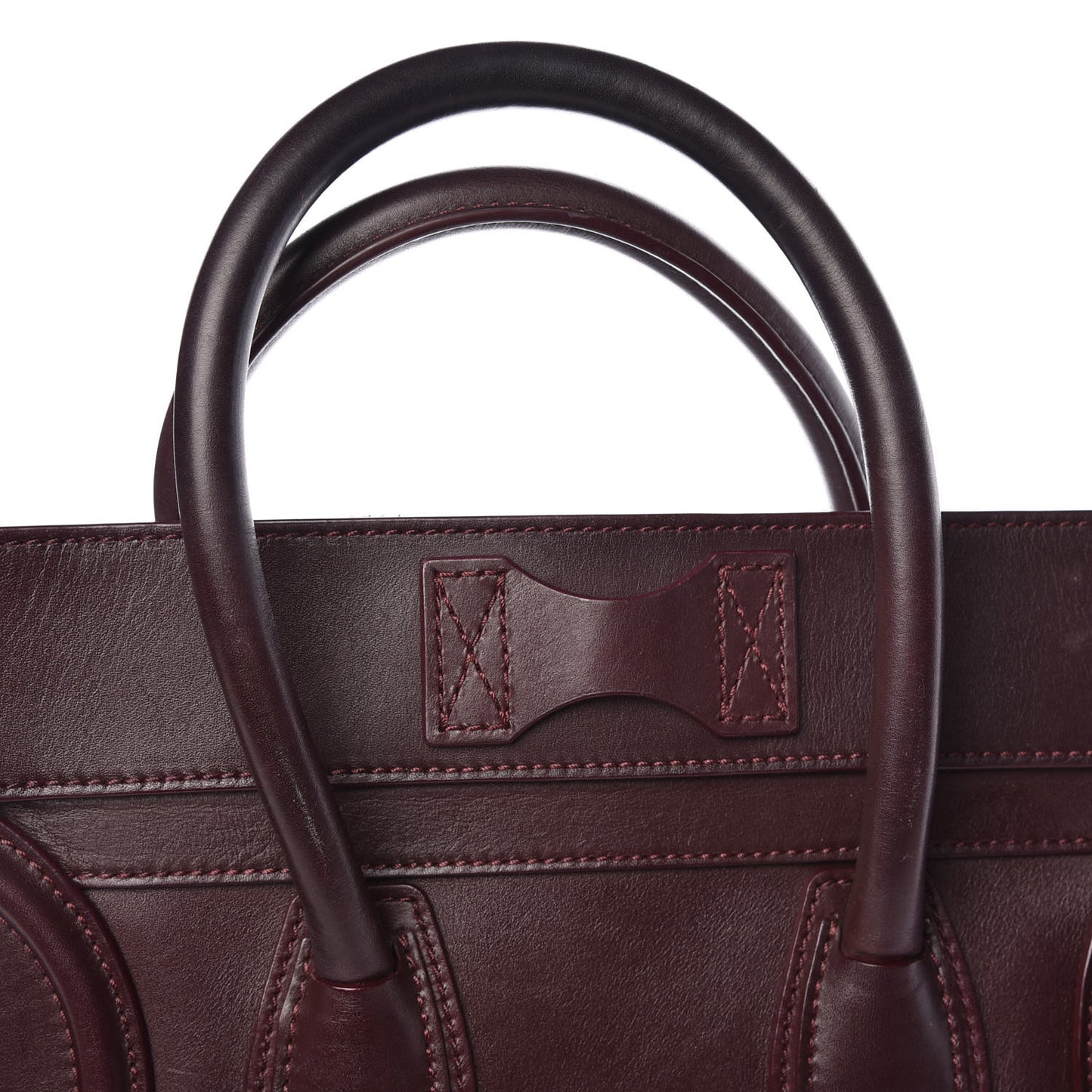 Smooth Calfskin Mini Luggage Burgundy