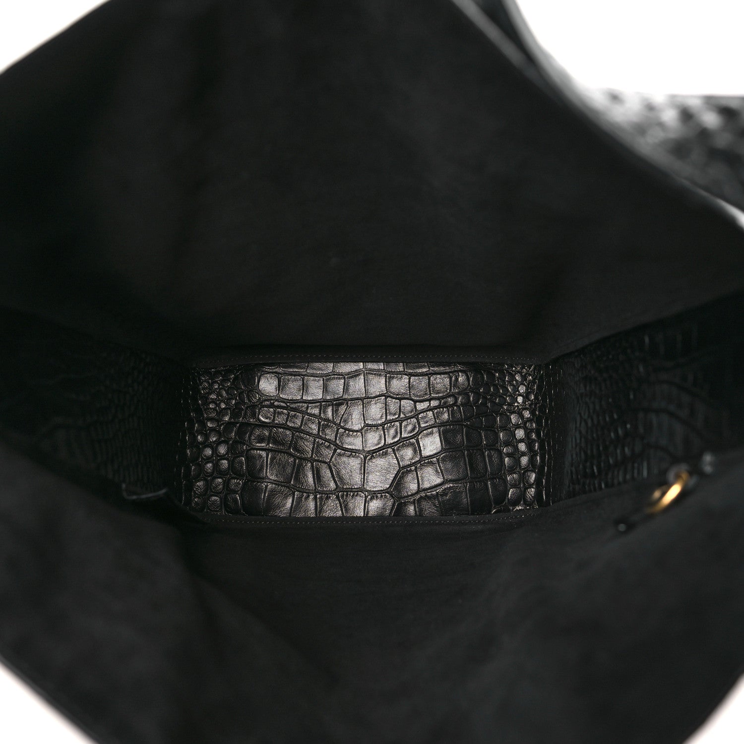 Balenciaga Extra Supple Calfskin Crocodile Embossed Small Tool 2.0 North-South Tote Black 6 of 11