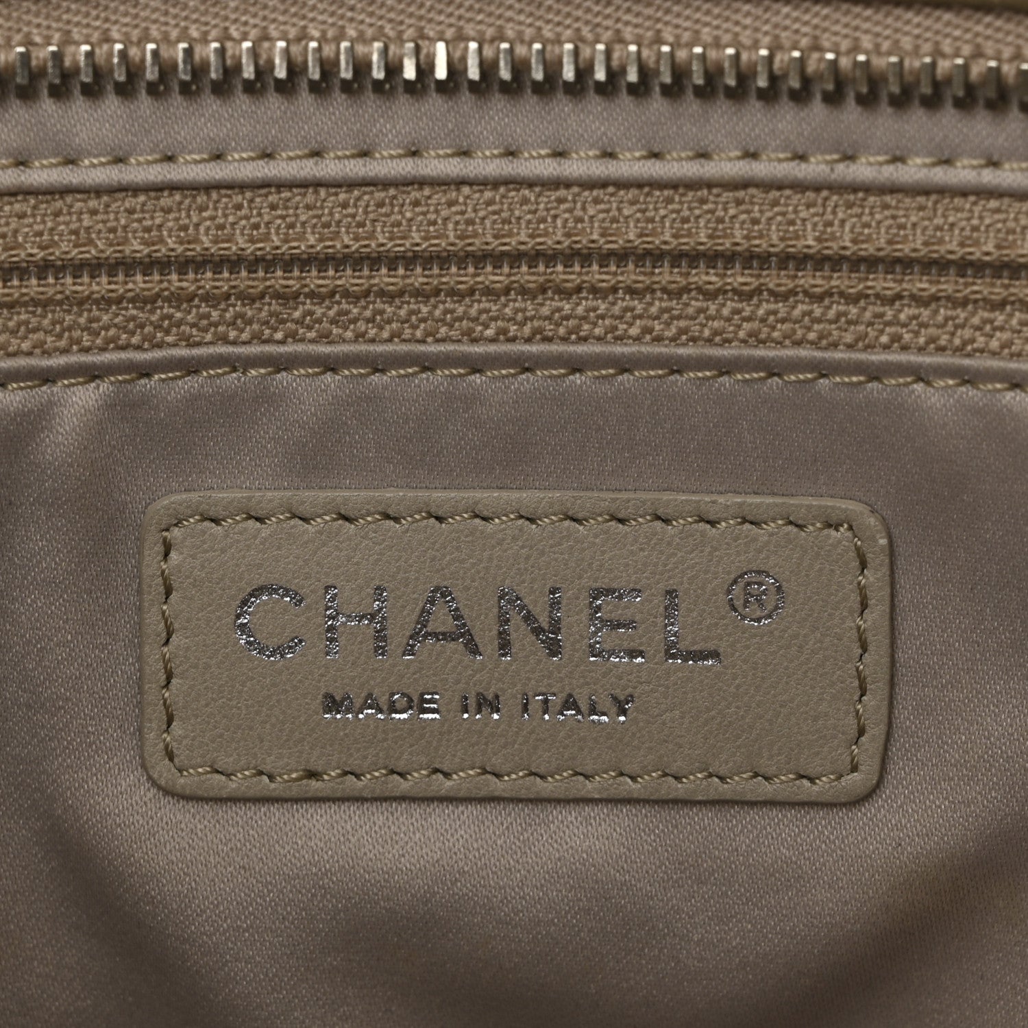 Chanel Patent Quilted Accordion Shopping Tote Beige 7 of 15