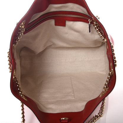 Gucci Cellarius Calfskin Medium Soho Chain Shoulder Bag Vibrant Red 5 of 9
