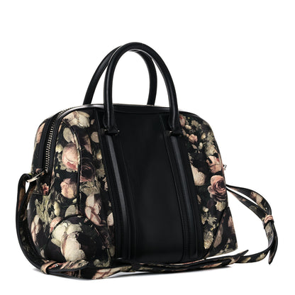 Givenchy Calfskin Floral Print Medium Lucrezia Black 2 of 13