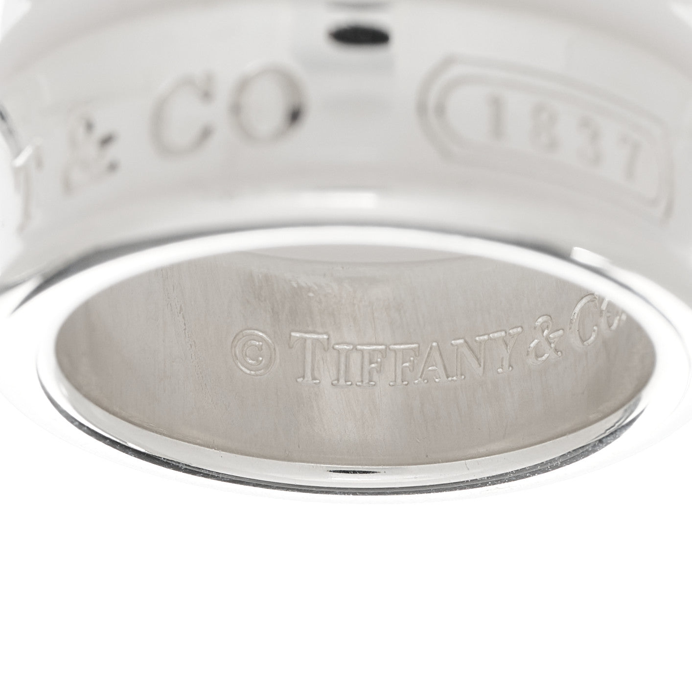 Tiffany Sterling Silver 1837 Band Ring 49 4.75 4 of 4