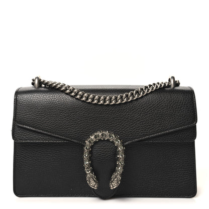 Gucci Pebbled Calfskin Small Dionysus Shoulder Bag Black 1 of 11