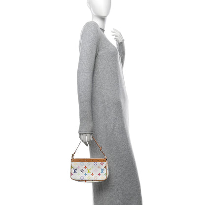 Louis Vuitton Monogram Multicolor Pochette Accessories White 2 of 11