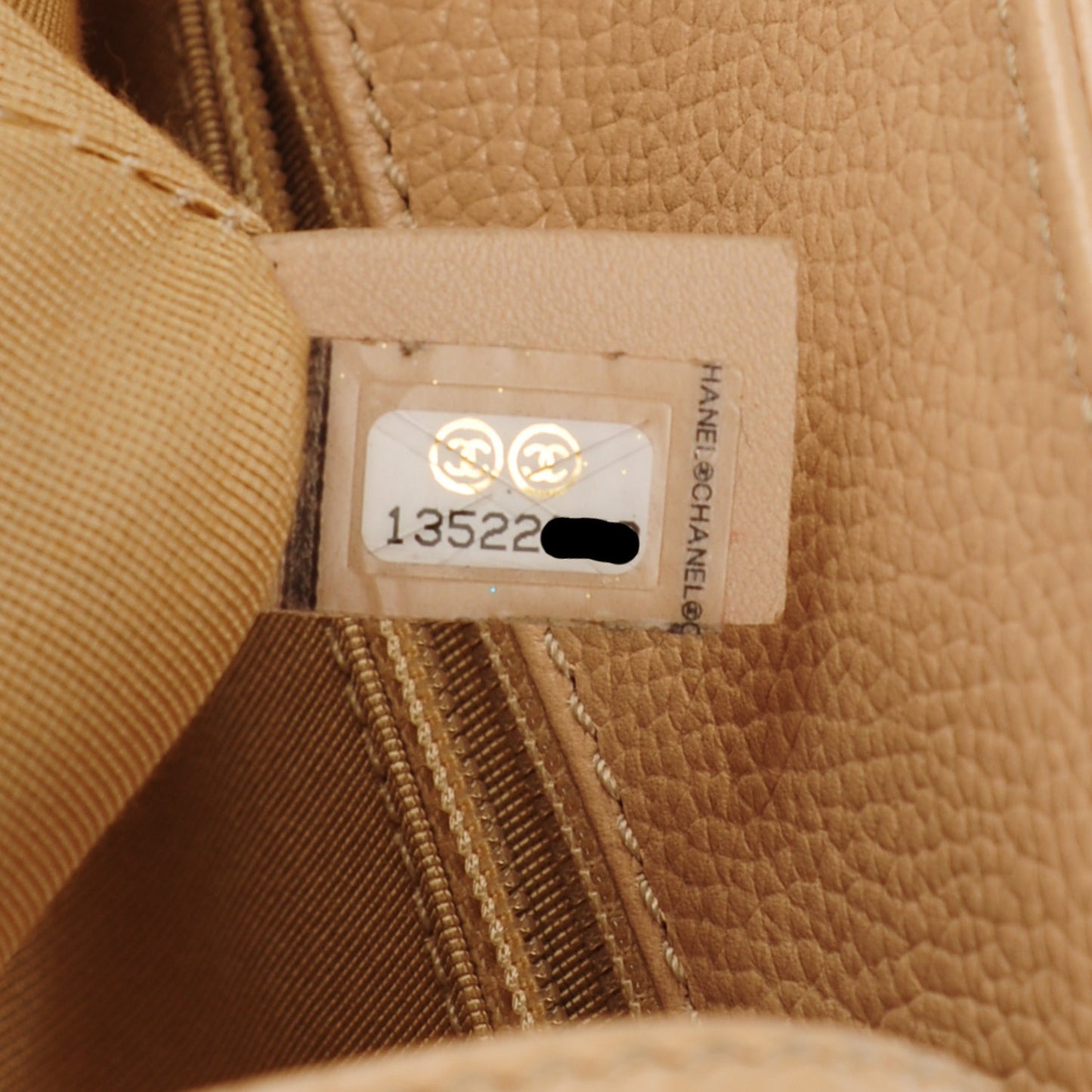 Calfskin Cerf Executive Shopper Tote Beige