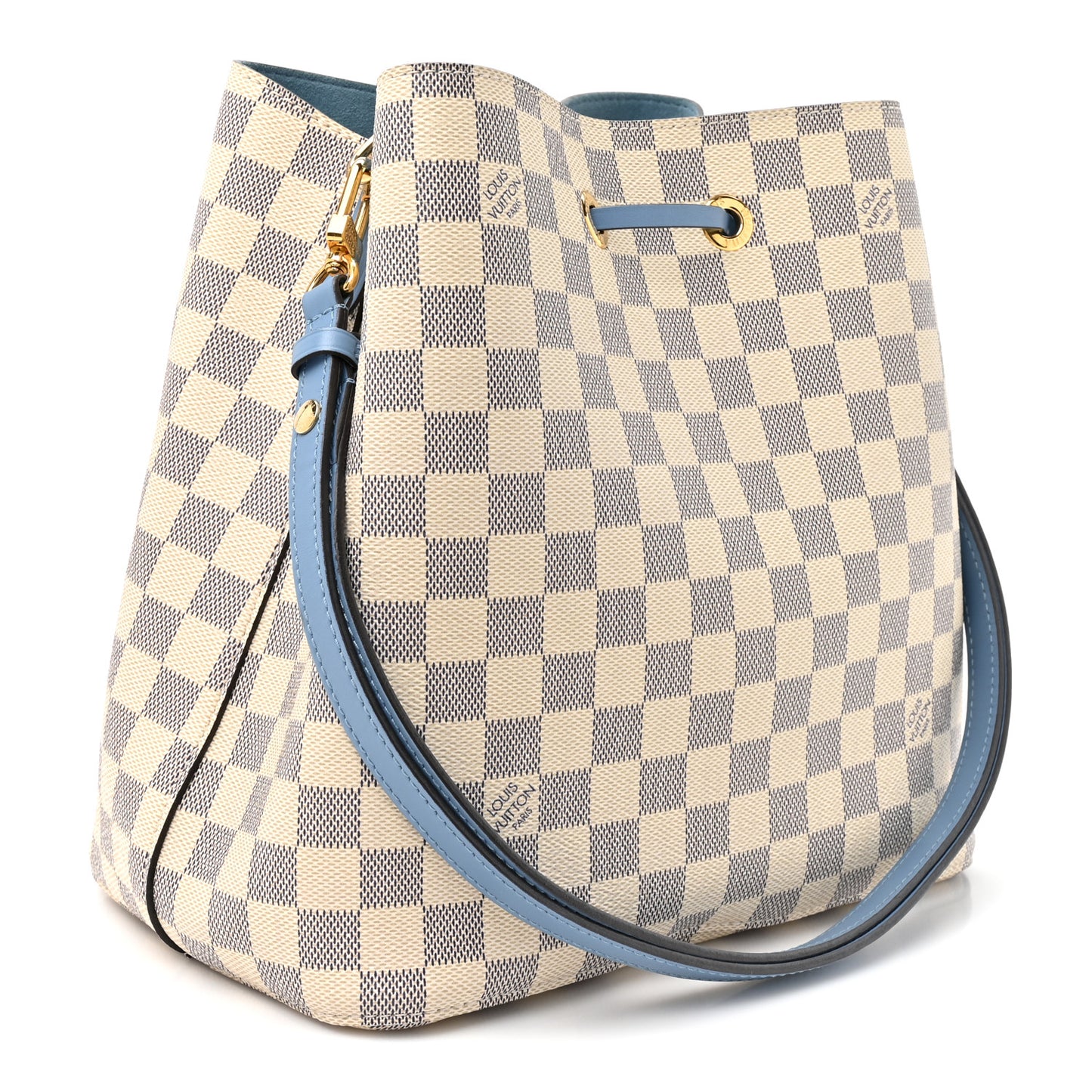 Damier Azur Neonoe MM Bleuet