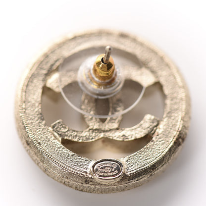 Chanel Pearl CC Round Earrings Gold 4 of 5