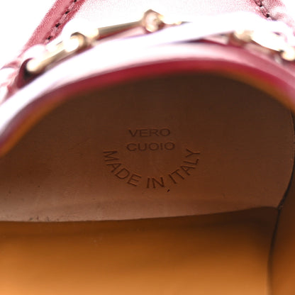 Gucci Ancora Calfskin Womens Horsebit Platform Loafers 36.5 Rosso 8 of 13