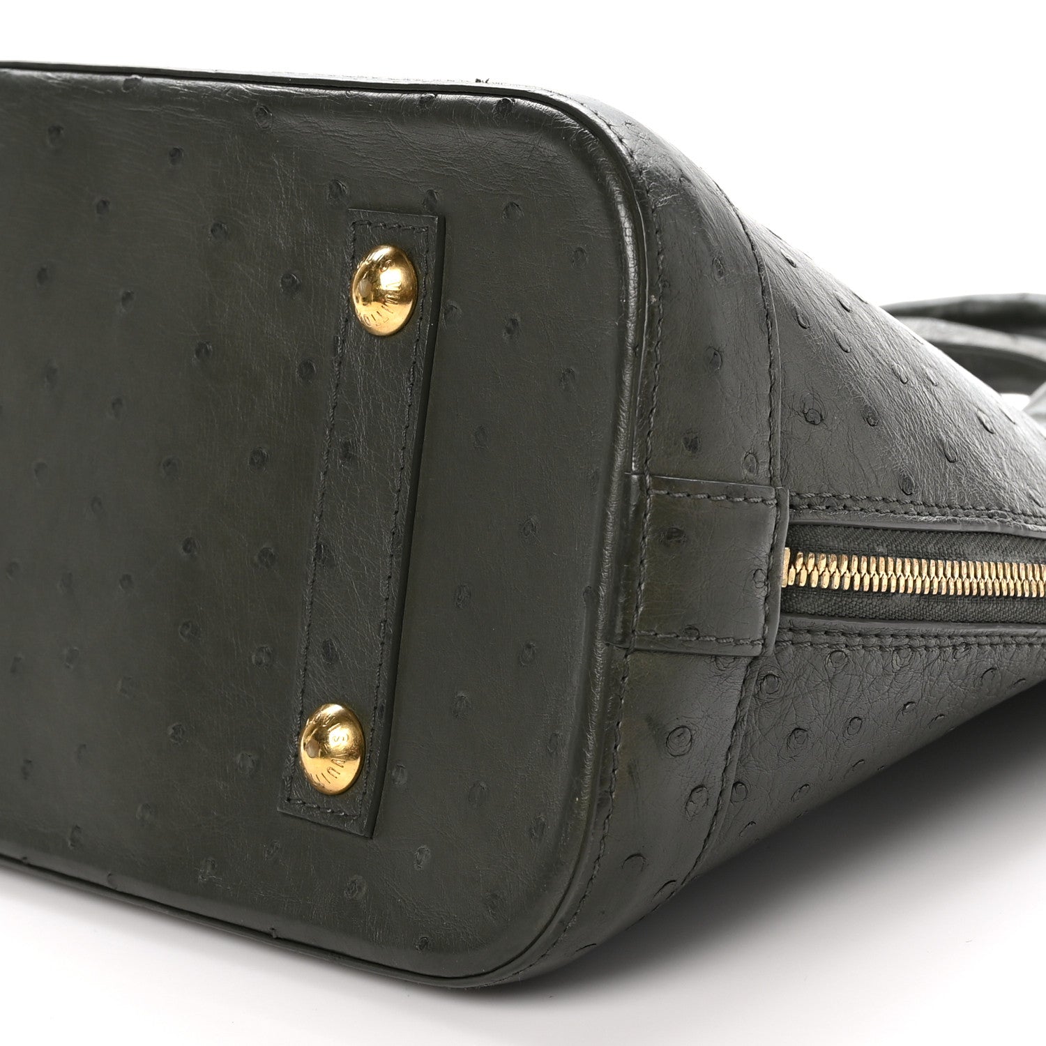 Louis Vuitton Ostrich Alma PM Olive 9 of 9