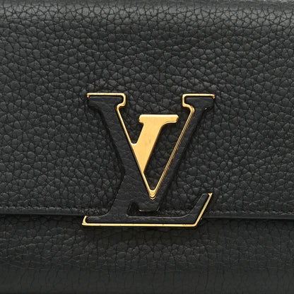 Louis Vuitton Taurillon Capucines Wallet Black 8 of 9