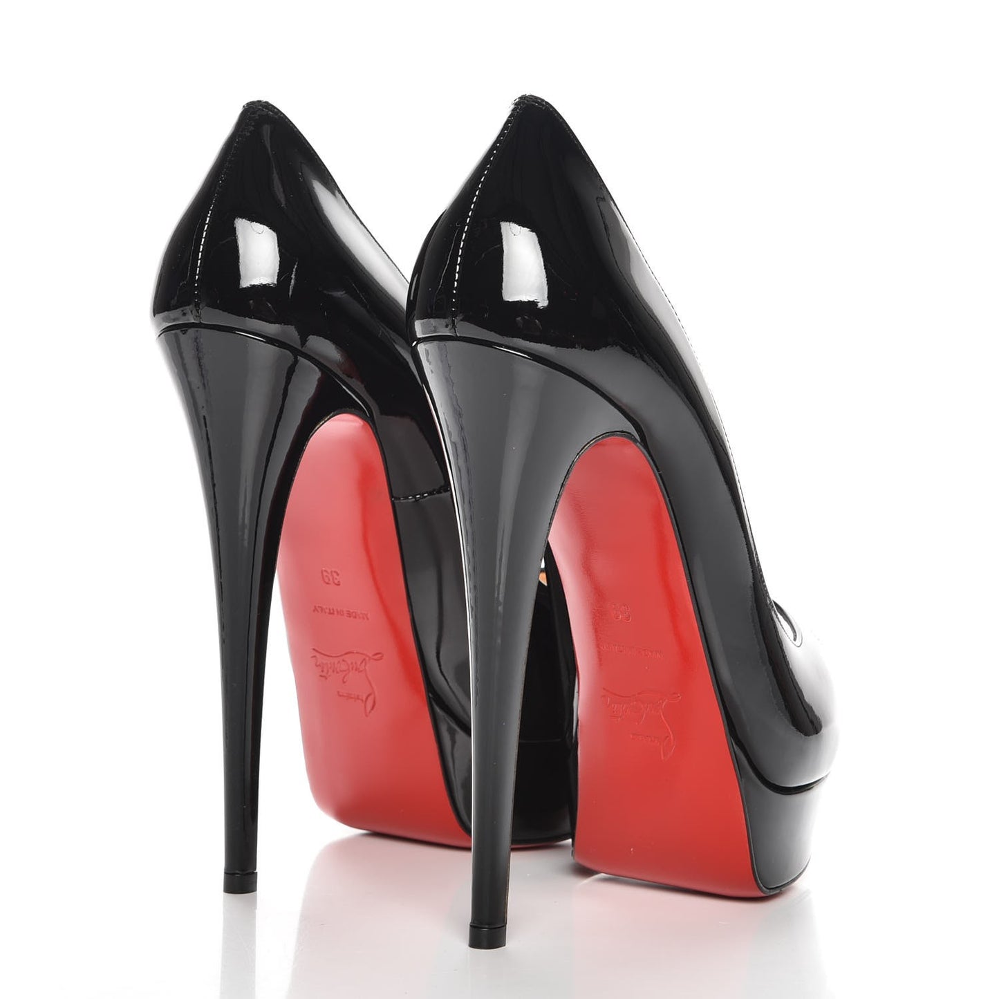 Patent Lady Peep 150 Pumps 39 Black