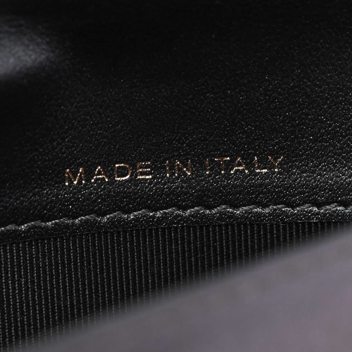 Iridescent Caviar Quilted Medium Flap Wallet Black