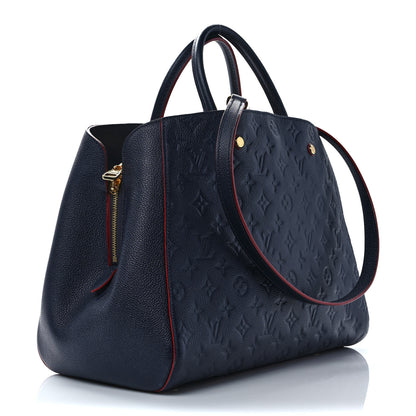 Louis Vuitton Empreinte Montaigne GM Marine Rouge 3 of 11