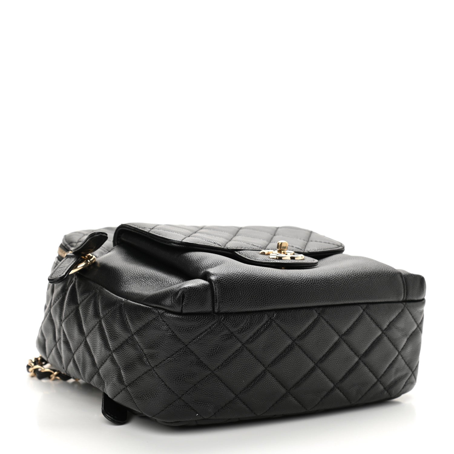 Chanel Caviar Quilted Medium Zip Around Backpack Black 4 of 11