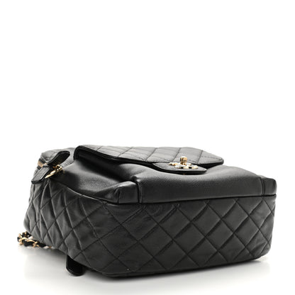 Chanel Caviar Quilted Medium Zip Around Backpack Black 4 of 11