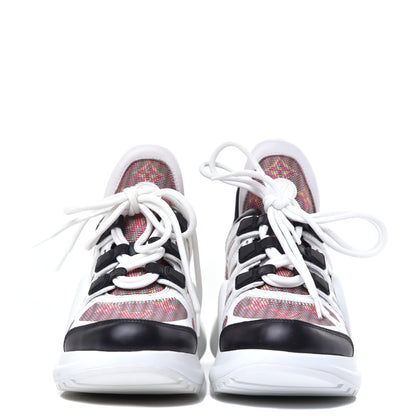 Louis Vuitton Calfskin Nylon LV Pop Archlight Sneaker 36.5 Rose 2 of 9
