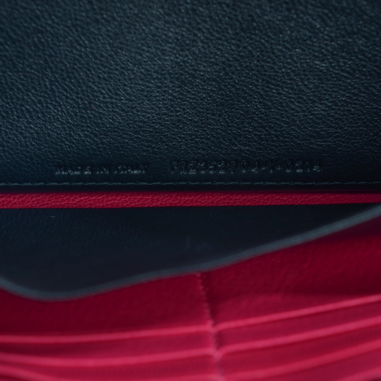 Saint Laurent Chevre Belle De Jour Zip Around Wallet Fuchsia 7 of 7
