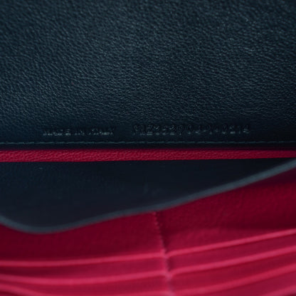 Saint Laurent Chevre Belle De Jour Zip Around Wallet Fuchsia 7 of 7