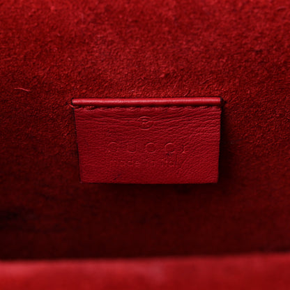 Gucci GG Supreme Monogram Suede Mini Dionysus Shoulder Bag Beige Ebony Vulcanic Red 7 of 13