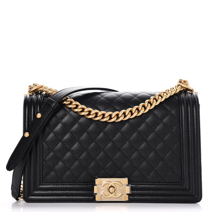 Chanel Caviar Quilted New Medium Boy Flap Black 1 of 8