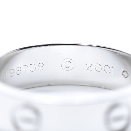 Cartier Platinum 5.5mm LOVE Ring 57 8 6 of 6