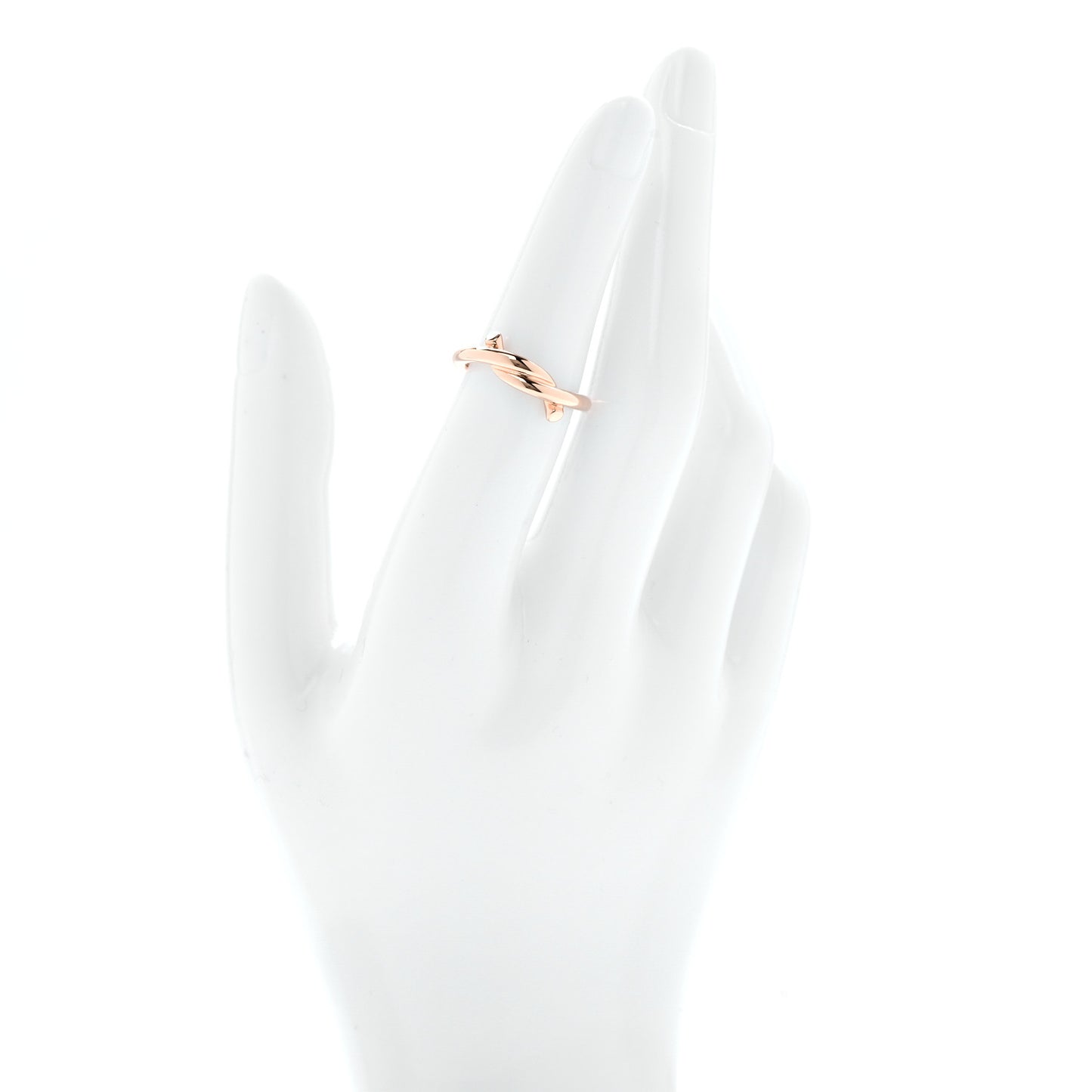 18K Pink Gold Entrelaces Ring 53 6.5