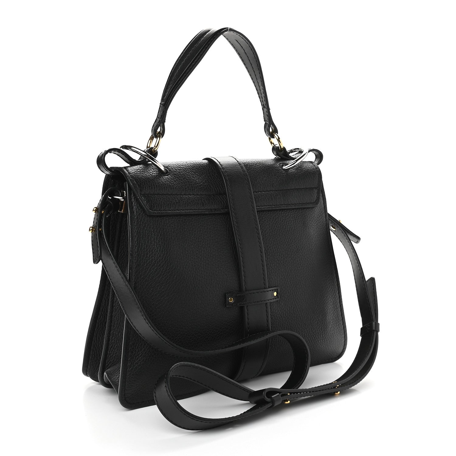Chloe Grained Calfskin Medium Aby Day Shoulder Bag Black 3 of 9