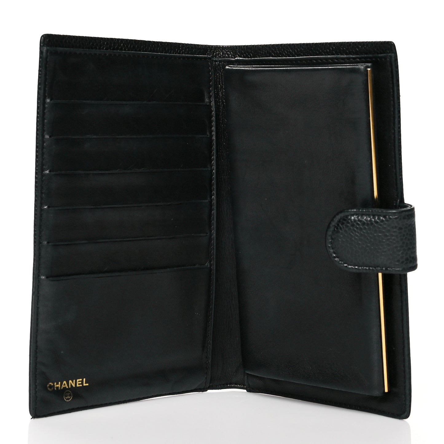 Caviar Timeless CC French Wallet Black