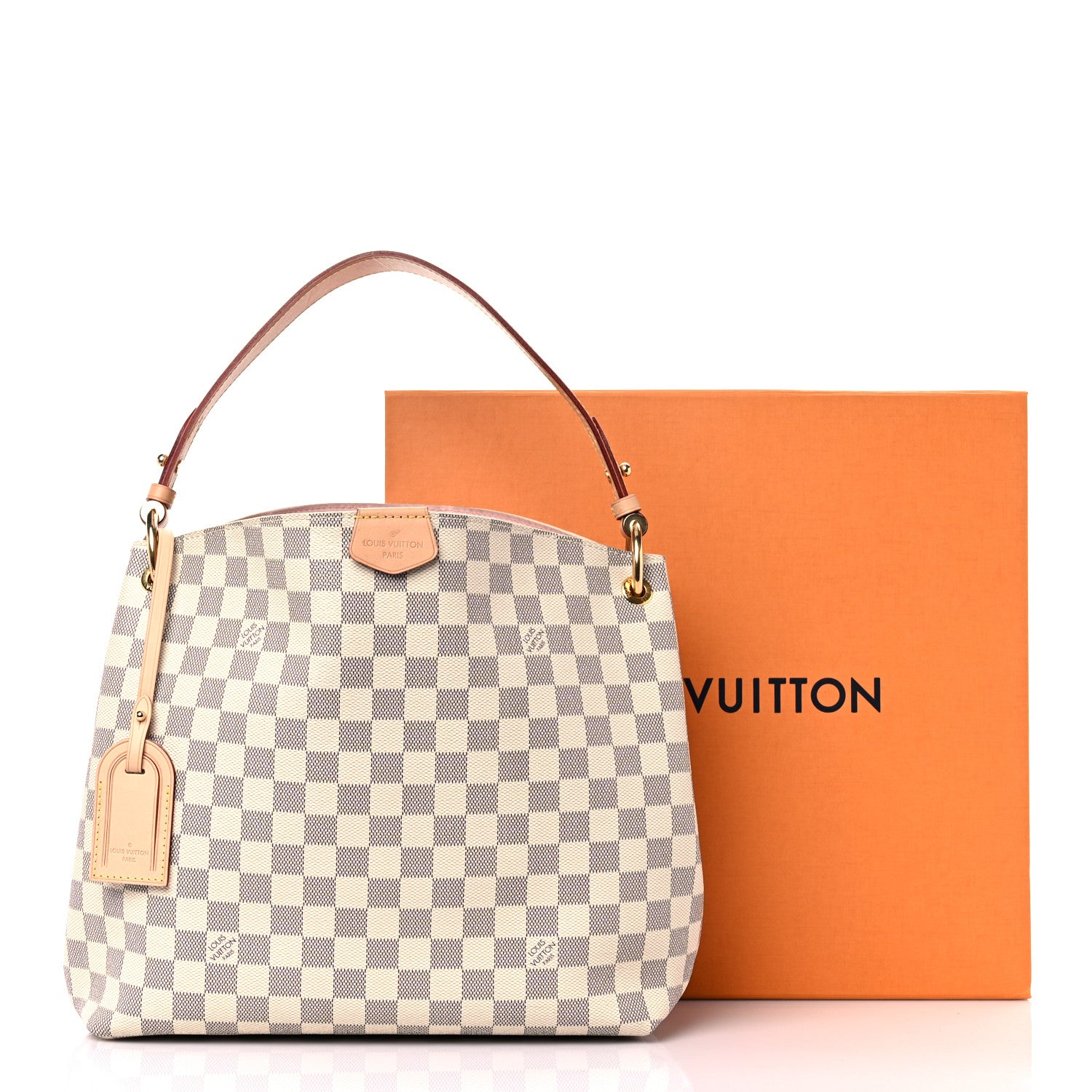 Louis Vuitton Damier Azur Graceful PM Beige 19 of 19