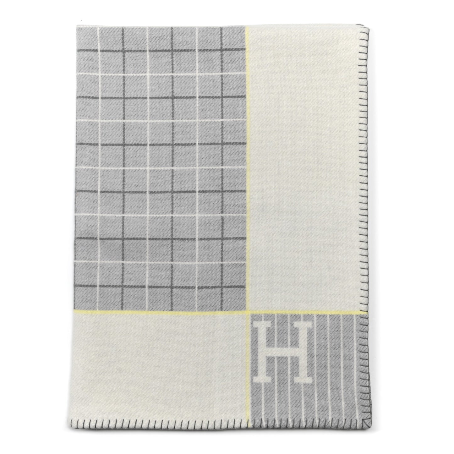 Wool Cashmere Avalon Cabriole Blanket Gris Perle