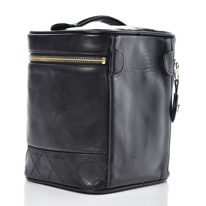 Chanel Lambskin Vanity Cosmetic Case Black 3 of 13